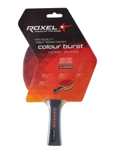 Ракетка для настольного тенниса Hobby Colour Burst коническая Roxel