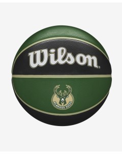 Мяч баскетбольный NBA Team Tribute Milwaukee Bucks размер 7 черно зеленый Wilson