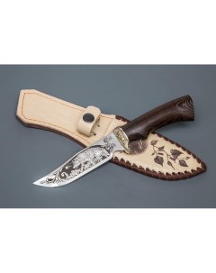 Туристический охотничий нож Юнкер сталь 95х18 венге мельхиор ручная работа Ворсма