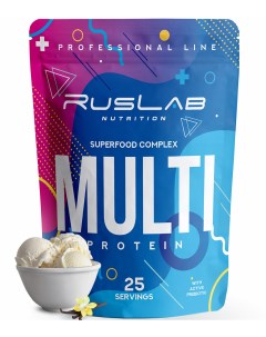 Комплексный протеин Multi Protein Superfood Complex 416гр ваниль Ruslabnutrition
