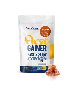 Гейнер Gainer Fast Slow Carbs 1000 г caramel Be first