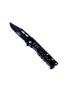 Нож перочинный Пиранья лезвие 6 5 см рукоять черный металл 15см Мастер к.