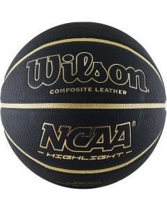 Баскетбольный мяч NCAA Highlight Gold 7 black Wilson