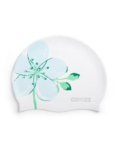 Шапочка для плавания силиконовая YM 30201 акварельные цветы Copozz