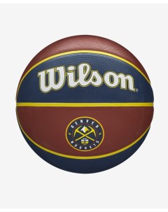 Мяч баскетбольный NBA Team Tribute Denver Nuggets размер 7 коричнево синий Wilson