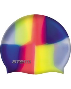 Шапочка для плавания детская до 56 см мультиколор силикон MC404 Atemi
