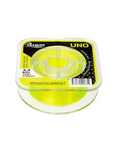 Леска UNO 0 20mm 100m F Yellow Nylon PR U Y 020 100 Premier fishing