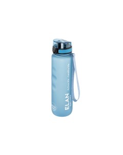 Бутылка для воды Style Matte 1000 мл 7 8х7 8х28 5 см углубления голубая Elan gallery