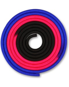 Скакалка гимнастическая IN0163 300 см black blue pink Indigo