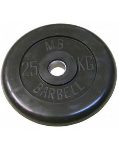 Диск для штанги Стандарт 25 кг 31 мм черный Mb barbell