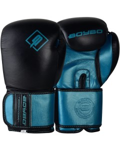 Перчатки боксёрские EXIST BBG300 кожа черно синие 12oz Boybo