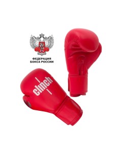 Перчатки боксёрские Olimp красные 10 унций 1 пара Clinch
