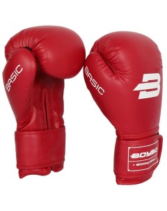 Перчатки боксёрские Basic BBG100 красные 6 OZ Boybo