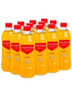 Спортивный напиток l carnitine 1500 mg Ананас 0 5л 12 штук Sportinia