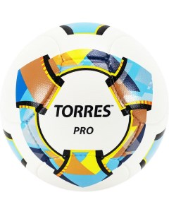 Футбольный мяч Pro 5 white yellow blue Torres