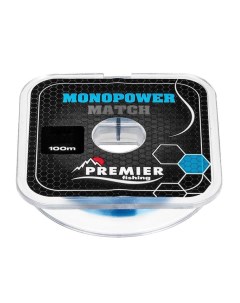 Леска монофильная Monopower Match 0 18 мм 100 м 3 7 кг blue Premier fishing