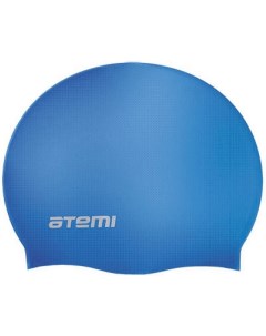 Шапочка для плавания взрослая 56 65 см синяя без морщин силикон RC302 Atemi