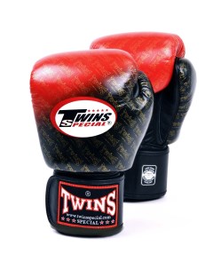 Боксерские перчатки Special FBGVL3 TW1R красный черный 10 унций Twins
