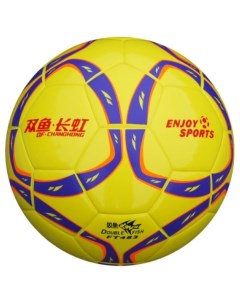 Мяч футбольный FT483 размер 4 желтый Double fish
