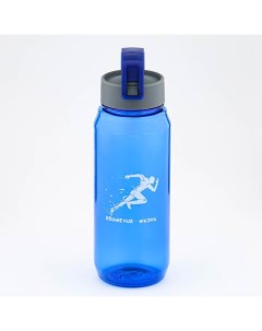 Бутылка для воды Заряд энергии 850 мл 23х7 см синяя Мастер к.