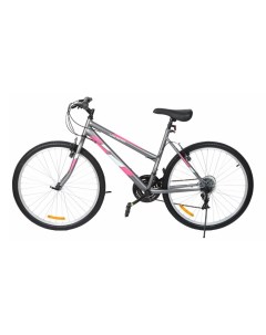 Велосипед спортивный 26 серо розовый Life
