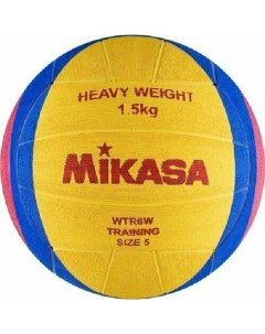Мяч для водного поло WTR6W р 5 муж резина вес 1500 г дл окр 68 71см жел син р Mikasa