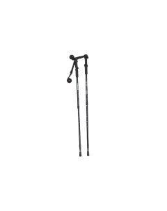 Палки для скандинавской ходьбы с пласт ручкой 3 х секцион черный ENW 003 Espado