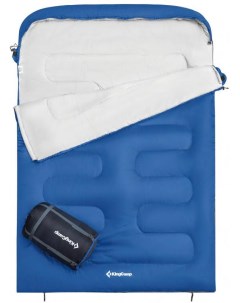 Спальный мешок Oasis 250D синий левый правый Kingcamp