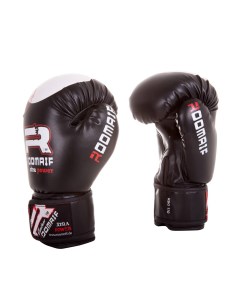 Боксерские перчатки RBG 110 черные 8 унций Roomaif
