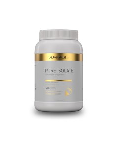 Протеиновый коктейль PURE ISOLATE coctail 907 гр 30 порций клубника Alphamale labs