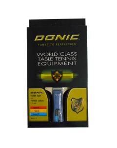 Ракетка для настольного тенниса Testra Light коническая ручка 2 звезды Donic