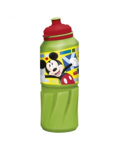 Бутылка детская спортивная спорт Микки Маус 530 мл зеленая Stor