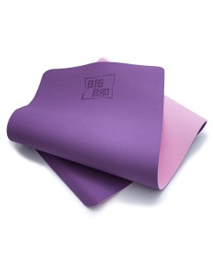 Коврик для йоги и фитнеса двухслойный 183 61 0 8 розовый Big bro