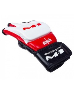Перчатки для смешанных единоборств M1 Global Official бело красно чёрные размер XL Clinch