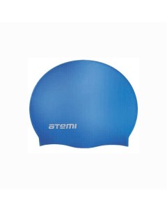Шапочка для плавания взрослая 56 65 см голубая массажная силикон DC501 Atemi