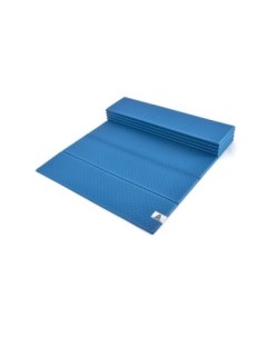 Складной коврик мат для йоги синий Reebok