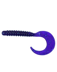Силиконовая приманка Twister Popugay 76 мм 04 violet 10 шт Sansan