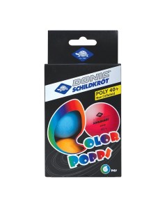 Мячи для настольного тенниса Colour Popps разноцветный 6 шт Donic