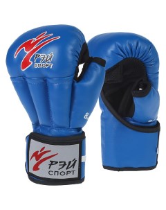 Перчатки для рукопашного боя Fight 2 С4КС синие L 12 ун Рэй-спорт
