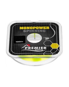 Леска монофильная Monopower Spinning 0 18 мм 100 м 2 8 кг yellow Premier fishing