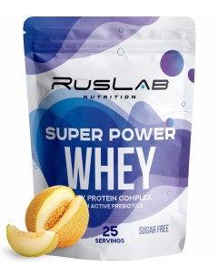 Сывороточный протеин Super Power Whey 800гр вкус спелая дыня Ruslabnutrition