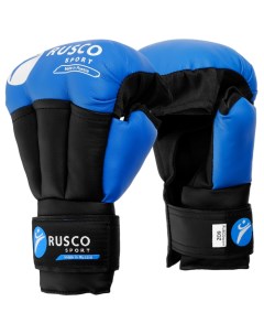 Перчатки для рукопашного боя 6 OZ цвет синий Rusco sport