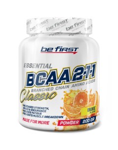 BCAA 2 1 1 Classic powder 200 г вкус апельсин Be first