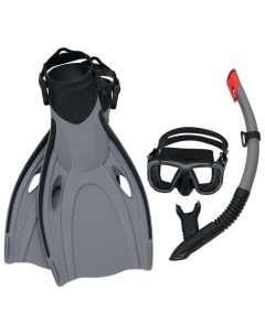 Набор для плавания Inspira Pro Snorkel Set L XL маска трубка ласты 25045 Bestway