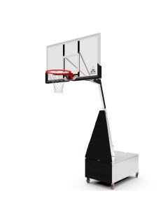 Баскетбольная мобильная стойка STAND56SG 143x80CM поликарбонат 3кор Dfc
