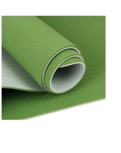 Коврик для йоги 183x61x0 8 см двухцветный цвет зелёный Nobrand
