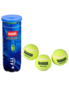 Мяч для большого тенниса 3шт уп трениров Класс В желтый 616Т Р3 Teloon