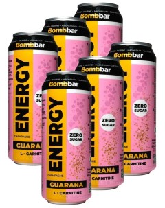 Энергетический напиток без сахара с Л карнитином ENERGY 6шт по 500мл Шампанское Bombbar
