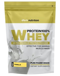 Протеин Whey Protein 100 Special Series вкус ваниль 900 гр Atech nutrition