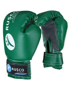 Боксерские перчатки 4153939 зеленые 4 унции Rusco sport